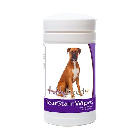 Healthy Breeds Boxer Tear Stain Wipes 840235152675